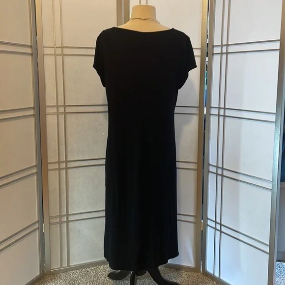 "GARNET Hill" Simple Black Dress- Size 12 - Picture 3 of 7